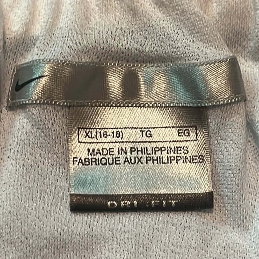 Nike blue and White Swirl Shorts XL drawstring waist